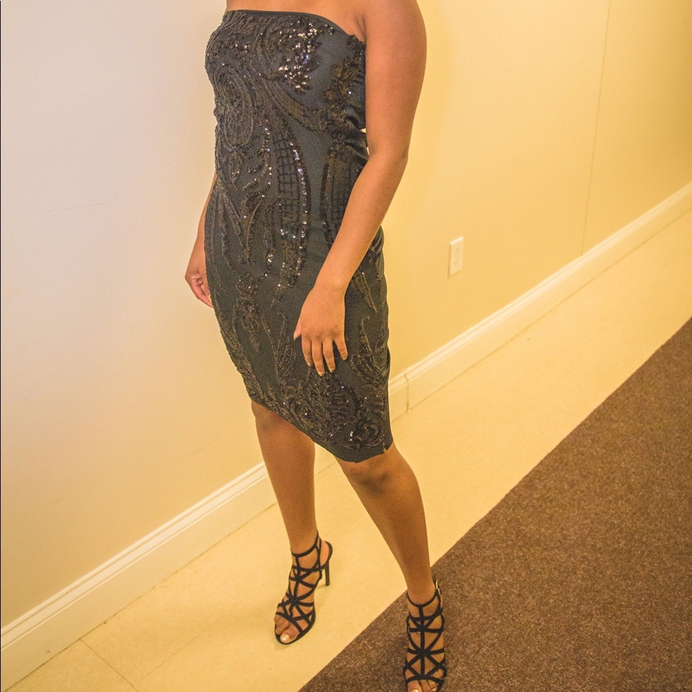 Black party dress (tube top)